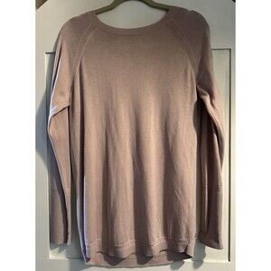 Lululemon Unity Drop Back Sweater Dusty Rose Size 12